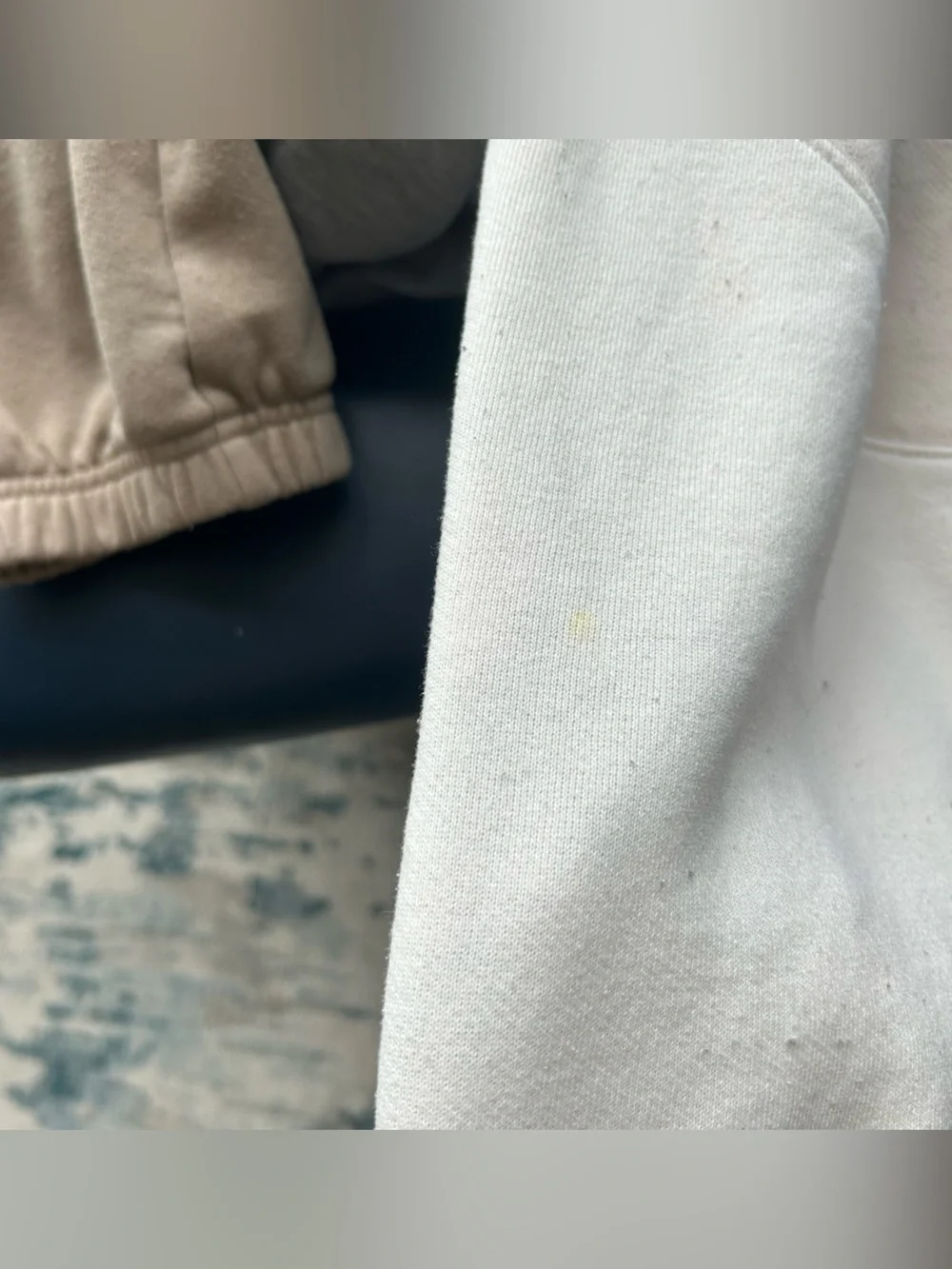 Alo Yoga “Make Waves” Sweatpants in Ivory/Bone/Gravel Colorway